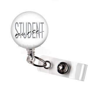 📚🩺 Student Nurse Badge Reel | Nursing School Retractable ID Holder